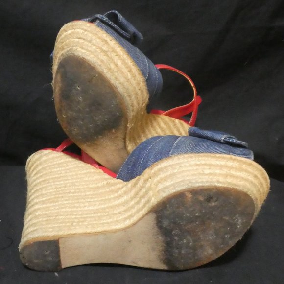 PENNY LOVES KENNY | Size 7 | Denim Espadrille Sandals - Picture 3 of 16